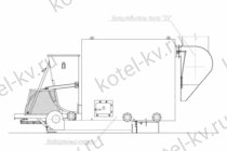 Схема установки котла КВм с золоуловителем Схема установки котла КВм с золоуловителем