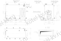 Котел на дровах КВД 0.93 чертеж